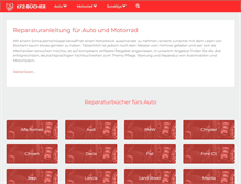 Tablet Screenshot of kfz-buecher.de